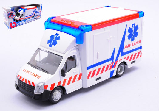 Burago - AMBULANZA C/LETTIGA 1:50 - Cod. BU32266B