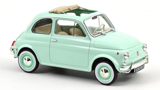 Norev - FIAT 500 L 1968 AQUAMARINE W/SPECIAL BIRTH PACK 1:18 - Cod. NV187777
