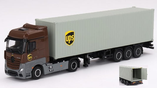 Mini Gt - MERCEDES ACTROS WITH 40' CONTAINER UPS EUROPE 2023 1:64 - Cod. MGT00705