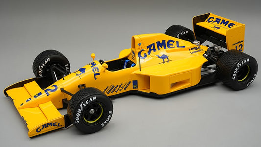 Tecnomodel - LOTUS 102 N.12 USA GP 1990 QUALIF.M.DONNELLY RAIN TYRES C/VETRINA 1:18 - Cod. TMD18351E