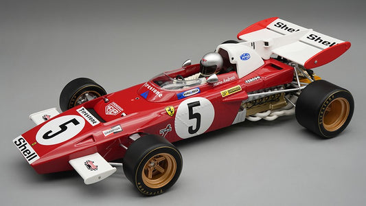 Tecnomodel - FERRARI 312 B2 N.5 GERMAN GP 1971 M.ANDRETTI C/VETRINA 1:18 - Cod. TMD18315A