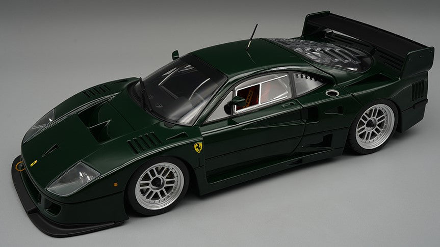 Tecnomodel - FERRARI F40 LM 1996 PRESS VERSION DARK ENGLISH GREEN C/VETRINA - Cod. TMD18410C