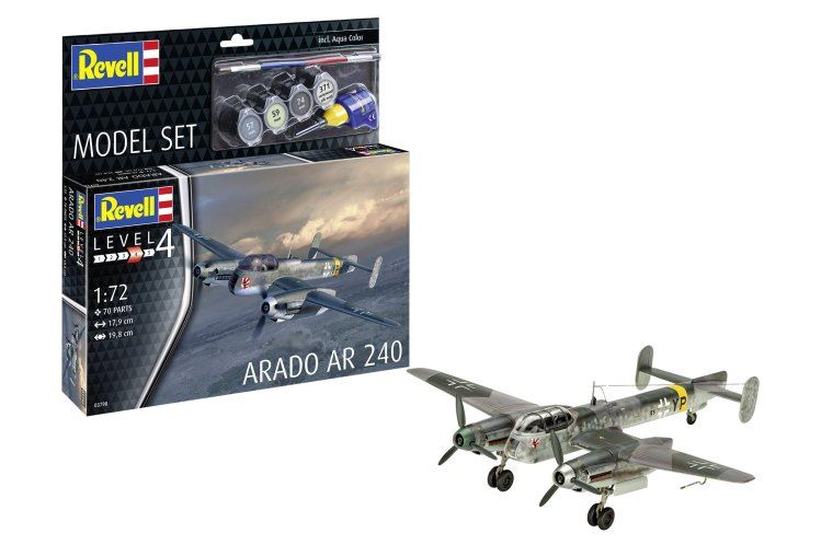 Revell - MODEL SET ARADO AR 240 KIT 1:72 - Cod. RV63798