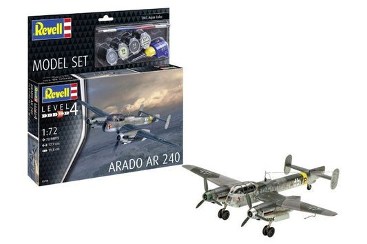 Revell - MODEL SET ARADO AR 240 KIT 1:72 - Cod. RV63798