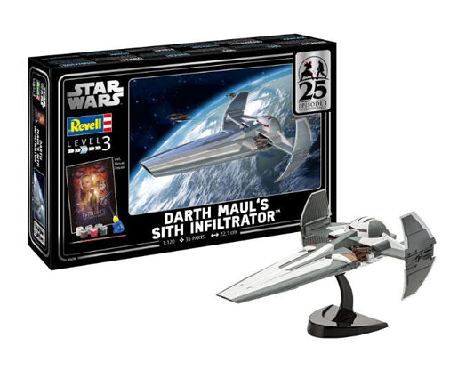 Revell - GIFT SET EPISODE 1 25th DARTH MAUL'S SITH INFILTRATO KIT 1:120 - Cod. RV05638
