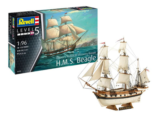 Revell - H.M.S. BEAGLE DARWIN'S HISTORICAL DISCOVERY KIT 1:96 - Cod. RV05458