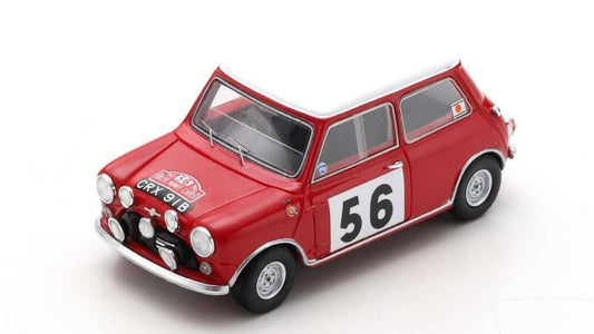 Spark Model - BMC COOPER S N.56 MONTE CARLO 1965 P.HOPKIRK-H.LIDDON 1:43 - Cod. S1195