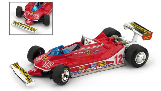 Brumm - FERRARI 312 T4 GILLES VILLENEUVE 1979 N.12 2nd FRANCE GP 1:43 - Cod. BM0512