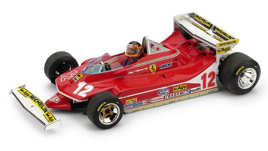 Brumm - FERRARI 312 T4 G.VILLENEUVE 1979 N.12 MONACO GP + PILOTA 1:43 - Cod. BM0514CH