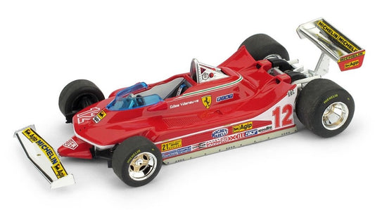 Brumm - FERRARI 312 T4 GILLES VILLENEUVE 1979 N.12 WINNER USA OVEST GP 1:43 - Cod. BM0578