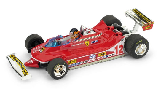 Brumm - FERRARI 312 T4 G.VILLENEUVE 1979 N.12 WINNER USA OVEST GP W/PILOTE 1:43 - Cod. BM0578CH
