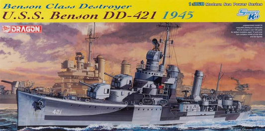 Dragon - U.S.S. NAVE BENSON DD-421 BENSON CLASS DESTROYER 1945 KIT 1:350 - Cod. D1032