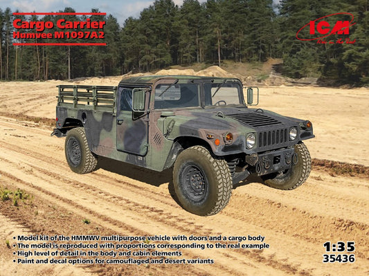Icm - HUMVEE M1097A2 CARGO CARRIER KIT 1:35 - Cod. ICM35436