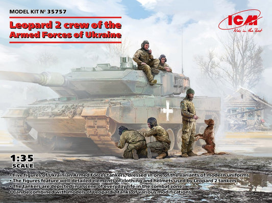 Icm - LEOPARD CREW OF THE ARMED FORCES OF UKRAINE KIT 1:35 - Cod. ICM35757