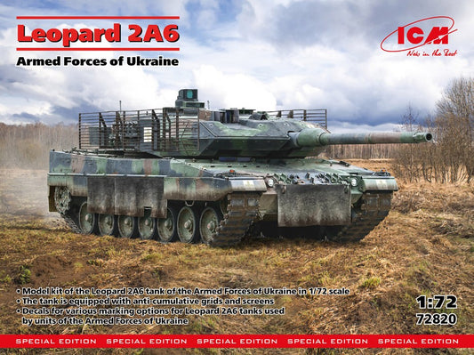 Icm - LEOPARD 2A6 ARMED FORCES OF UKRAINE KIT 1:72 - Cod. ICM72820