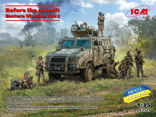 Icm - BEFORE THE ASSAULT. EASTERN UKRAINE 2022 KIT 1:35 - Cod. ICMDS3521