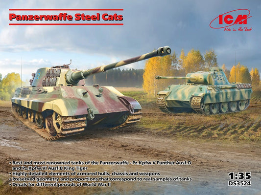 Icm - PANZERWAFFE STEEL CATS KIT 1:35 - Cod. ICMDS3524