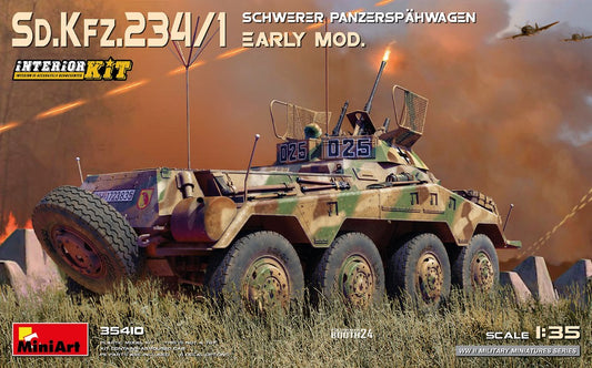 Miniart - Sd.Kfz.234/1 SCHWERER PANZERSPAHWAGEN (2cm) EARLY MOD.INTERIOR KIT 1:35 - Cod. MIN35410