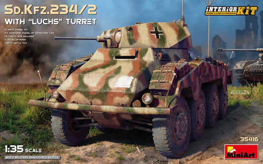 Miniart - Sd.Kfz.234/2 WITH "LUCHS" TURRET INTERIOR KIT KIT 1:35 - Cod. MIN35416