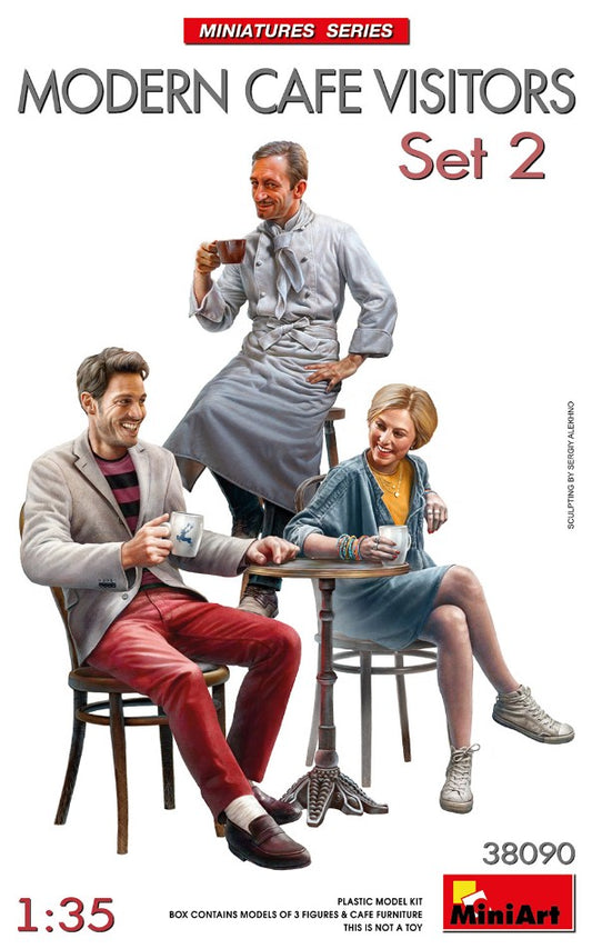 Miniart - MODERN CAFE VISITORS SET 2 KIT 1:35 - Cod. MIN38090