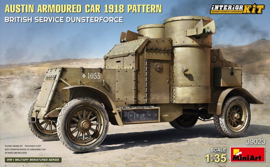 Miniart - AUSTIN ARMOURED CAR 1918 PATTERN BRITISH SERVICE DUNSTERFORCE KIT 1:35 - Cod. MIN39023