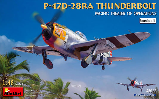 Miniart - P-47D-28RA THUNDERBOLT PACIFIC THEATER OF OPERATIONS KIT 1:48 - Cod. MIN48022