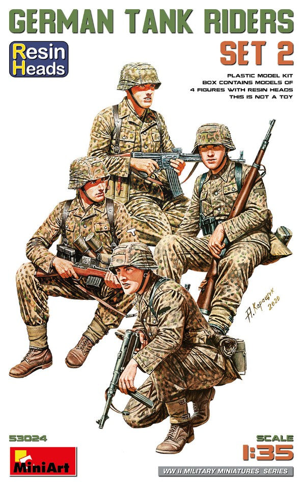 Miniart - GERMAN TANK RIDERS SET 2 KIT 1:35 - Cod. MIN53024