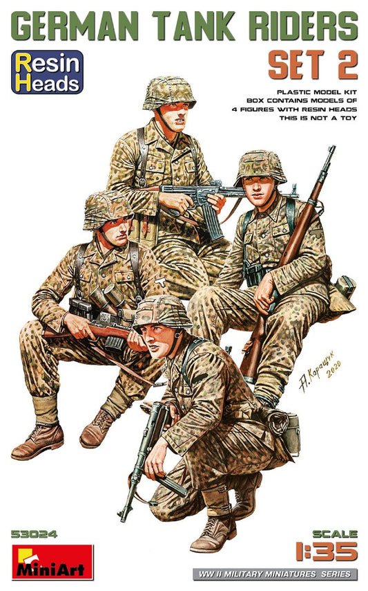 Miniart - GERMAN TANK RIDERS SET 2 KIT 1:35 - Cod. MIN53024