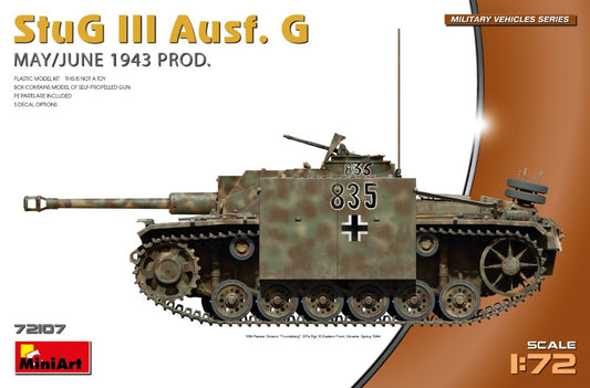 Miniart - STUG III Ausf.G MAY/JUNE 1943 PROD.KIT 1:72 - Cod. MIN72107