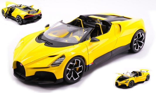 Burago - BUGATTI W16 MISTRAL CABRIOLET YELLOW 1:18 - Cod. BU11051Y