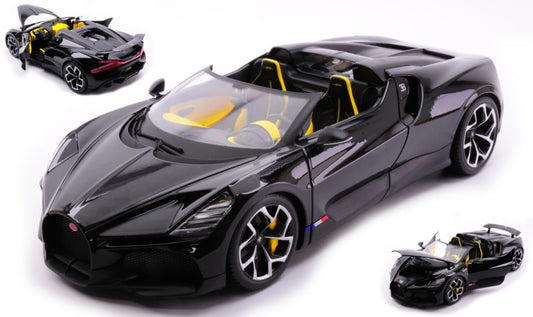 Burago - BUGATTI W16 MISTRAL CABRIOLET BLACK 1:18 - Cod. BU11051Z