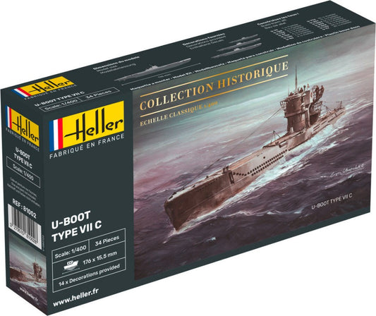 Heller - U-BOOT TYPE VII C KIT 1:400 - Cod. HL81002