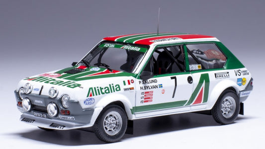 Ixo Model - FIAT RITMO 75 ABARTH N.7 RALLY MONTE CARLO 1979 EKLUND-SYLVAN 1:43 - Cod. RAC445A