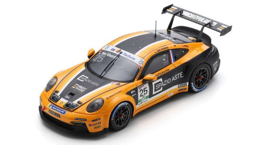 Spark Model - PORSCHE 911 GT3 CUP N.25 CARRERA ITALIA CHAMPION 2023 L.T.VOORDE 1:43 - Cod. SI025