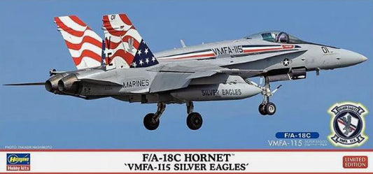 Hasegawa - FA-18C HORNET VMFA-115 SILVER EAGLE KIT 1:72 - Cod. HA02471