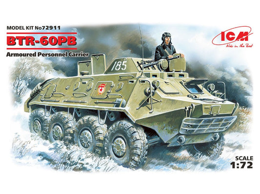 Icm - BTR 60 PB ARMOURED PERSONNEL CARRIER KIT 1:72 - Cod. ICM72911