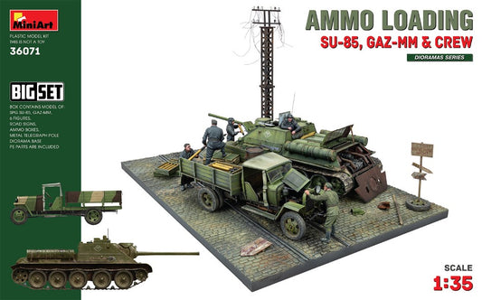 Miniart - AMMO LOADING (SU-85, GAZ-MM & CREW) BIG SET KIT 1:35 - Cod. MIN36071