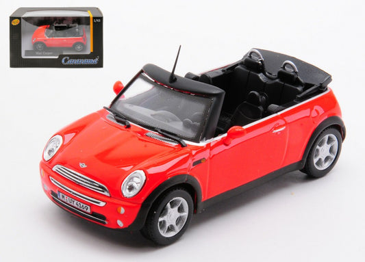 Cararama - NEW MINI COOPER CABRIOLET 2005 RED 1:43 - Cod. CA22642