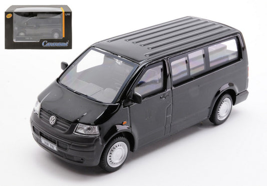 Cararama - VW T5 WINDOW MINI BUS 2010 BLACK 1:43 - Cod. CA62143
