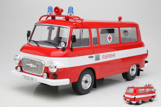 Modelcargroup - BARKAS B 1000 MINI BUS FIRE BRIGADE AMBULANCE 1:18 - Cod. MCG18010