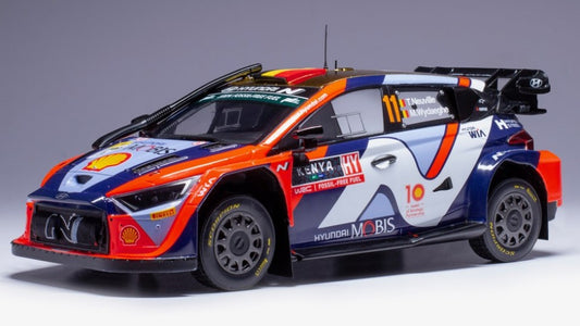 Ixo Model - HYUNDAI i20 N WRC N.11 SAFARI RALLY KENYA 2024 NEUVILLE-WYDAEGHE 1:18 - Cod. 18RMC208