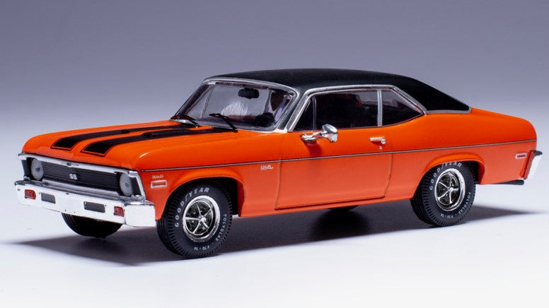 Ixo Model - CHEVROLET NOVA SS 1971 ORANGE/BLACK 1:43 - Cod. CLC596