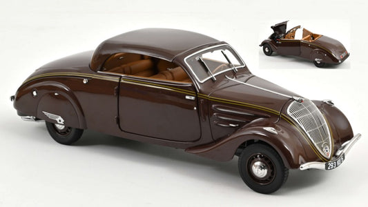 Norev - PEUGEOT 402 ECLIPSE 1937 CHOCOLATE 1:18 - Cod. NV184873