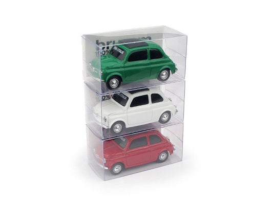 Brumm - FIAT 500 BANDIERA ITALIANA 1x BR018-BR019-BR020 1:43 - Cod. BMVBR03