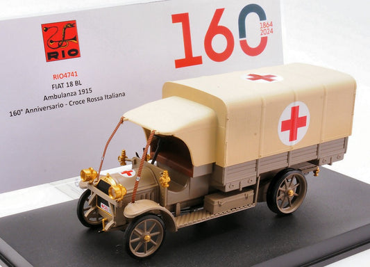 Rio - FIAT 18 BL AMBULANZA 1915 160 ANNIVERSARIO CRI 1:43 - Cod. RI4741