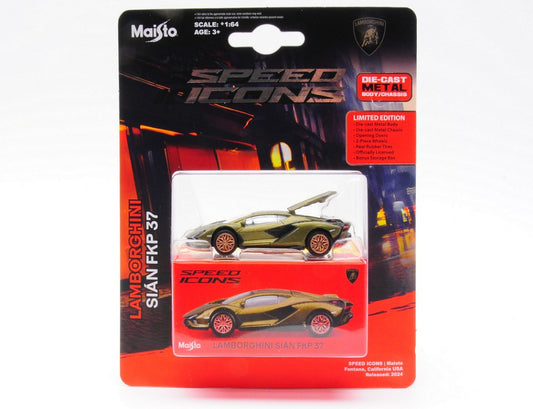 Maisto - SPEED ICONS LAMBORGHINI SIAN FKP 37 METALLIC GREEN 1:64 - Cod. MI15706G