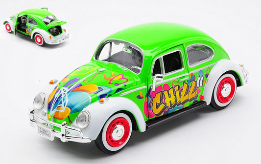 Motormax - VW BEETLE "GRAFFITI" VARIOUS COLOURS 1:24 - Cod. MTM79598