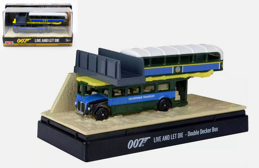 Motormax - DOUBLE DECKER BUS "LIVE AND LET DIE" 007 JAMES BOND COLLECTION cm 12 - Cod. MTM79825