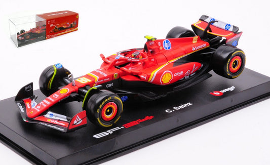 Burago - FERRARI SF-24 N.55 F1 2024 CARLOS SAINZ SIGNATURE 1:43 - Cod. BU36843S