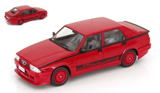 Modelcargroup - ALFA ROMEO 75 TURBO EVOLUZIONE 1987 RED 1:18 - Cod. MCG18428
